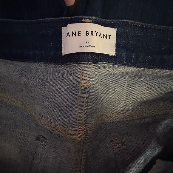 Lane Bryant Dark Blue Signature Fit Studded Skinny Jeans - Picture 3 of 4